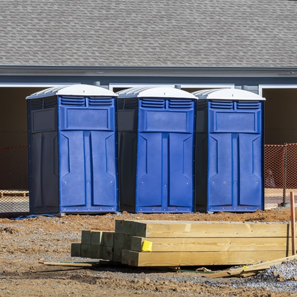 is there a specific order in which to place multiple portable toilets in Gonzales